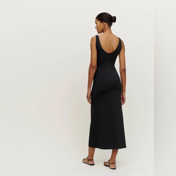 REFORMATION - Black Tyra Knit Dress - Maxi Dress - Picture 5 of 10